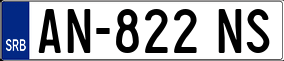 Trailer License Plate